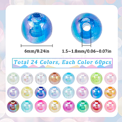 1440шт 24 стиля прозрачные акриловые бусины MACR-SP0001-38