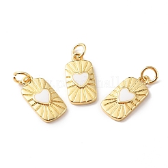 Латунные подвески с реечным покрытием с прыгающим кольцом&nbsp;X-KK-F852-20G