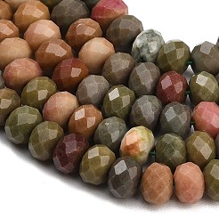 Hilos de cuentas facetadas de jade blanco natural teñido&nbsp;GG-CBAE966-01B-G