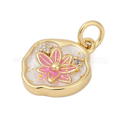 Латунные микро проложить кубического циркония подвески&nbsp;KK-U068-07G-02