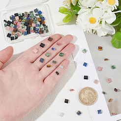 120шт 12 стиля бусины из натуральных смешанных драгоценных камней G-WR0001-05