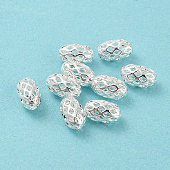 Латунные филигранные бусы&nbsp;LS-KK-H737-8x5mm-S