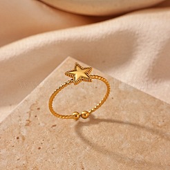 Anillos abiertos de acero inoxidable 304 para mujer&nbsp;WGDB41F-02