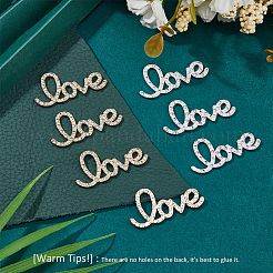 40 шт. 2-х цветные кабошоны из сплава со стразами FIND-FH0010-89