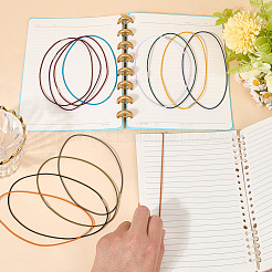 13 corde élastique de voyage en nylon bicolore pour carnet de notes&nbsp;AJEW-CP0006-82C