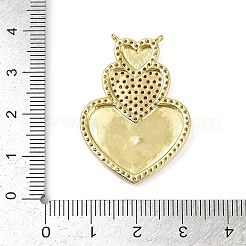 Латунные микро проложить кубического циркония подвески KK-M322-39G