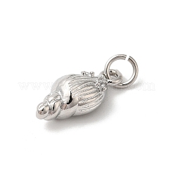 Подвески из латуни с покрытием из прозрачного кубического циркония&nbsp;KK-Z056-17P