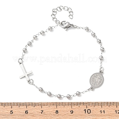 Браслеты из нержавеющей стали 304 Religion BJEW-F524-05B-P