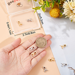 10 шт. подвески из нержавеющей стали 304 двух цветов STAS-BBC0002-19