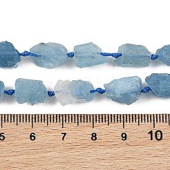 Rohe raue natürliche Aquamarinperlenstränge&nbsp;G-D101-A05-02