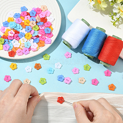 1 пакетик 2-х дырочных пуговиц из смолы&nbsp;BUTT-SP0001-19A