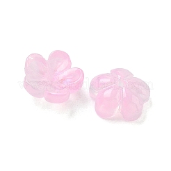 Окрашенные и нагретые стеклянные колпачки для бусин&nbsp;GLAA-C042-01N