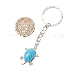 Брелоки из натурального и синтетического камня черепаховой расцветки&nbsp;KEYC-JKC01469