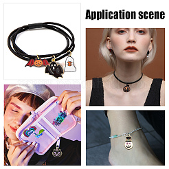 24шт 6 стиля 2 цвета подвески из сплава с эмалью&nbsp;ENAM-PH0001-75