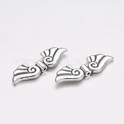 Сплавочные овальные бусины тибетского стиля  X-TIBEB-4993-AS-RS