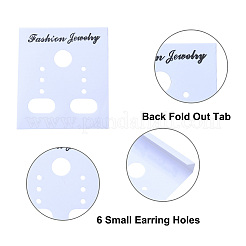 180PCS дисплей карты прямоугольник пластиковые серьги EDIS-FS0001-01C