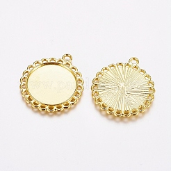 Сеттинги для кулона ( кабошона ) тибетского стиля&nbsp;LS-TIBE-21668-G-RS