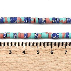 Окрашенные синтетические нити из имперской яшмы&nbsp;G-Z089-A03-J