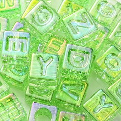 УФ-покрытие радужными переливающимися акриловыми бусинами OACR-K003-008B