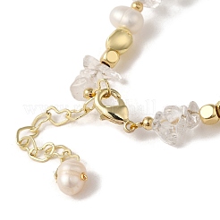 Браслет с кисточками из латуни BJEW-C051-31G