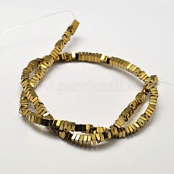 Гальванизировать немагнитных синтетический гематит бисер пряди G-I175-04