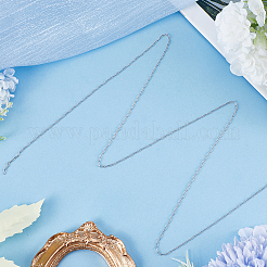 1 цепочки-скрепки из стерлингового серебра с родиевым покрытием STER-BBC0005-82