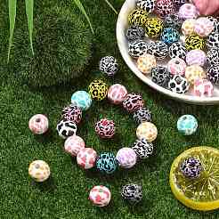 100шт деревянные европейские бусины&nbsp;WOOD-CJ0002-35