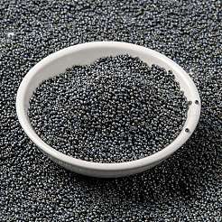 MIYUKIラウンドロカイユビーズ  日本製シードビーズ  （rr2002)マットメタリックシルバーグレー  15/0  1.5mm  穴：0.7mm  約5555PCS /ボトル  10 G /ボトル&nbsp;SEED-JP0010-RR2002