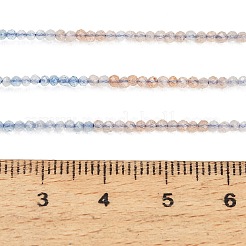 Stränge aus natürlichen Sonnenstein- und Aquamarinperlen mit Farbverlauf&nbsp;GG-CBA1668-A02-2mm