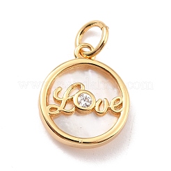 Кулоны из экологически чистой латуни с микропаве и кубическим цирконием&nbsp;KK-K268-07G