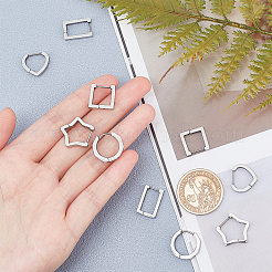 Серьги-кольца Huggie Hoop из нержавеющей стали 304 EJEW-UN0001-36P