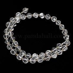 Природных кристаллов кварца бисер нитей G-K387-A16-02