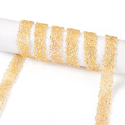 5 m Glitzer-Hotfix-Strass aus Kunstharz.&nbsp;DIY-TA0011-25A
