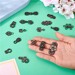 16 пара 8-х стильных регулируемых джинсовых булавок из сплава DIY-TA0013-01B