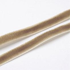 1/4インチの片面ベルベットリボン  淡い茶色  1/4インチ（6.5mm）  約200ヤード/ロール（182.88メートル/ロール）&nbsp;OCOR-R019-6.5mm-103
