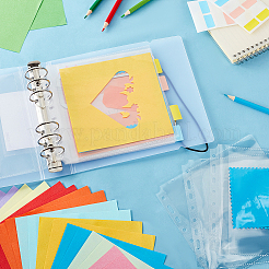 1 комплект пластиковых фотоальбомов с 6 отверстиями DIY-GA0005-89