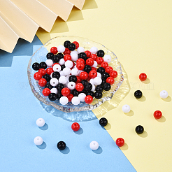 30g 3 couleurs perles acryliques opaques&nbsp;MACR-YW0003-44A