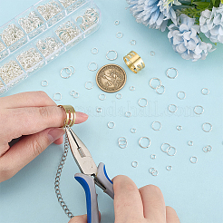 6 стиль железных открытых прыжковых колец IFIN-ME0001-14S