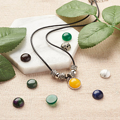 30pcs 15 cabochons de pierres précieuses naturelles et synthétiques de style&nbsp;G-FW0001-12B