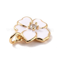 Стойки обшивки латунь микро проложить кубическую прелесть диоксида циркония KK-B054-04G