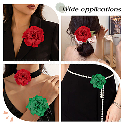 2 шт. броши из полиэстера с цветком 2 цветов JEWB-AR0001-26