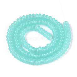 Fili di perline giada di vetro imitato&nbsp;X-GLAA-T025-6mm-06B