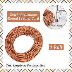 25 м коровьей кожаный шнур&nbsp;WL-GF0001-24B-03