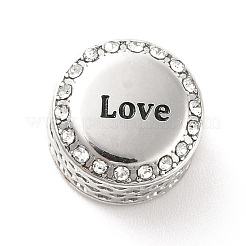 Европейские бусины из нержавеющей стали 304 STAS-D180-06P