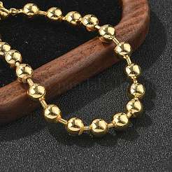 Браслеты из латуни с шариковой цепочкой для женщин&nbsp;X-BJEW-G676-01C-G