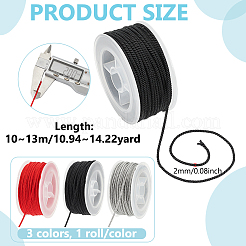 3 рулон нейлонового шнура милан 3 цветов NWIR-PH0002-44