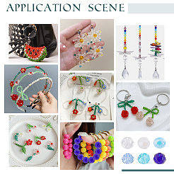 12 нить нити стеклянных бусин 6 цветов&nbsp;EGLA-GO0001-07A