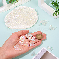 182шт 100г прозрачные акриловые бусины&nbsp;OACR-TA0003-66A