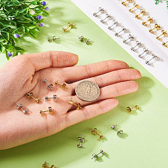 32 шт. 8 стиля фурнитуры для сережек-гвоздиков из нержавеющей стали 304 STAS-TA0002-96