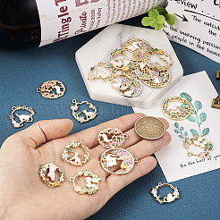 Подвески из сплава эмали 20шт 10 стиля ENAM-TA0001-50